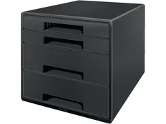 Recycle ladenblok 4 laden 287x270x363mm zwart
