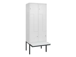 Z-garderobekast,HxBxD 2120x800x815mm,4vak,vak B 400mm,cil.-slot