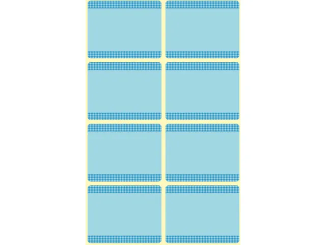 Étiquettes de congélation Z-design 36x28mm 40 et. bleu