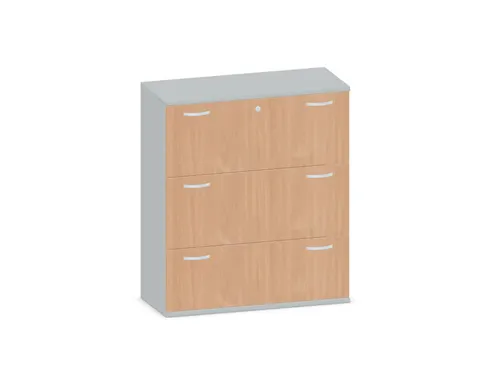 hangmappenkast 1150x1000x430mm 3hangmappenframes Onyx+ Beuken