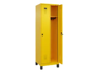locker,HxBxD 1950x600x500mm,2vak,vak B 300mm,draaigrendel,voeten - 2