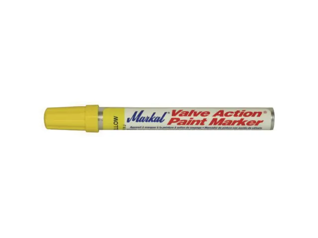 Markal 96821 verfmarker Valve Action geel, per 12 stuks