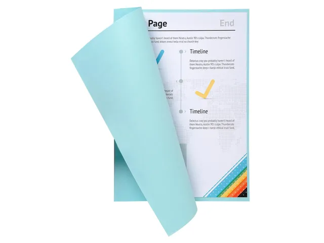 250 inlegmappen SUPER 60 22x31cm Lichtblauw