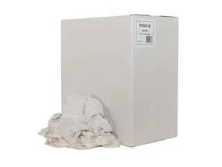 Poetslappen WTRW P25510 witte tricot wit gesneden 10kg - 1