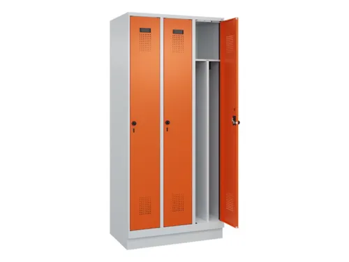 locker voor scheiding van kleding,HxBxD 1950x900x500mm,3vak