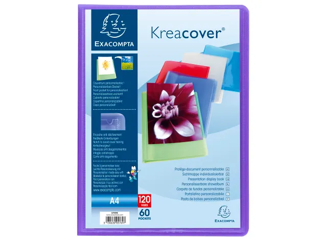 Protège-documents en polypropylène semi rigide Kreacover Chromaline