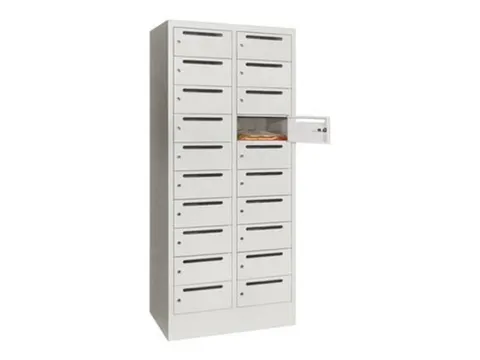 Postsorteerkast 1850x830x500mm 2x10 Vakken Ral7035 Front Ral7035