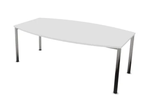 vergadertafel,HxBxD 740x2000x1200mm,vatvormig,Bl-wit