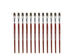 Penseel Kangaro Serie 121 plat Nr. 8 geitenhaar doos 12 stuks