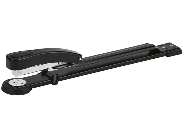 Nietmachine lange arm capaciteit 50 vellen metaal zwart