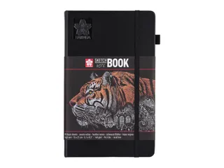 Schetsboek Sakura 80 zwarte vellen 140gr 130x210mm zwart - 1