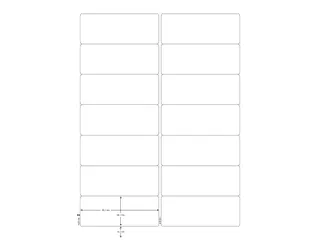 Q-Connect Multi-purpose etiketten A4 99,1x38,1mm Wit 1400 stuks - 2