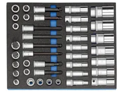 GEDORE 2005 CT2-D 19L Dopsleutelset 1/2 inch in controlemodule,40-deli