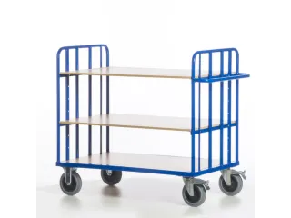etagewagen,draagverm. 500kg,laadvl. LxB 1200x800mm,houtetage,RAL5010 - 8