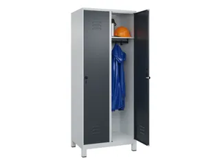 locker,HxBxD 1950x800x500mm,2vak,vak B 400mm,draaigrendel,voeten - 3