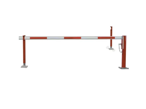 afzetting,totale B 2m,boom aluminium rood/wit