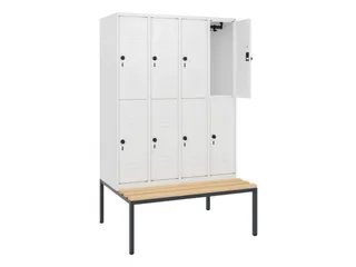 Dubbeldekse dekenkist,HxBxD 1950x1200x815mm,4x2vak.,vak B 300mm - 2
