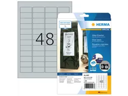 HERMA 4097 Zilver folie-etiketten A4 45,7x21,2mm Glossy 1200 stuks