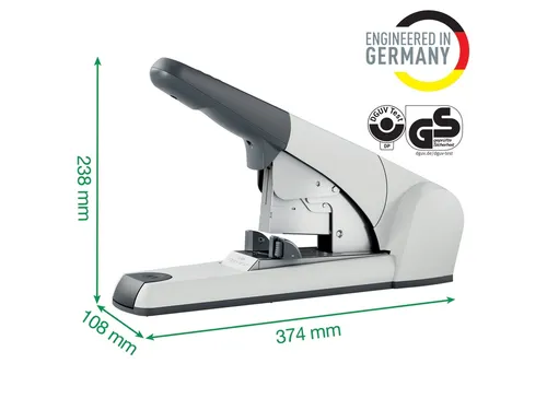 Blokhechter Leitz 5553 Heavy Duty Flat Clinch 120vel zilvergrijs