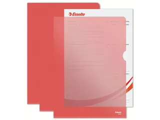 L-map Esselte Standaard A4 Pp Rood 0.11mm - 2