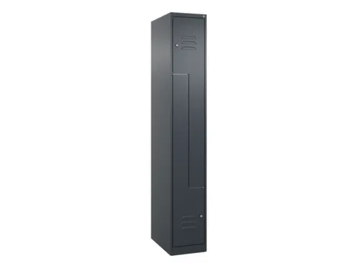 Z-garderobekast,HxBxD 1850x300x500mm,vak B 150/300mm,cil.-slot