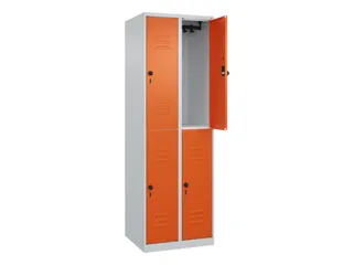 dubbeldekse locker,HxBxD 1850x600x500mm,2x2vak.,vak B 300mm - 2