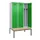 locker met bank,voor scheiding van kleding,HxBxD 2120x1200x815mm,3vak