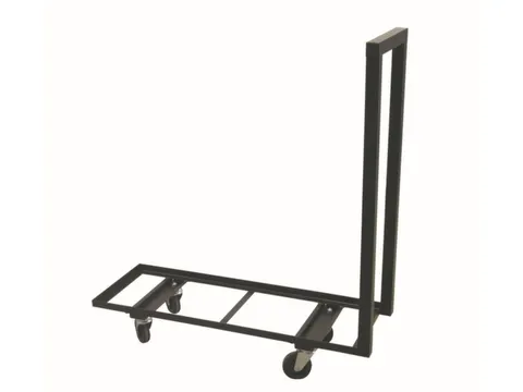 Chariot de ransport pour conteneurs Cadre acier Noir 4 roulettes