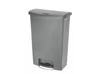 Pedaalemmer Slim Jim Step On Front Kunststof 90 Liter Grijs - 1