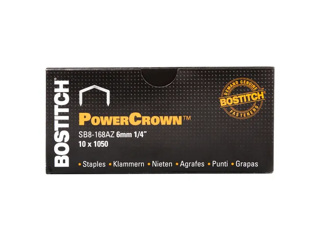 Nieten Bostitch B8 staal SB8 6mm gebogen rug 1050 stuks