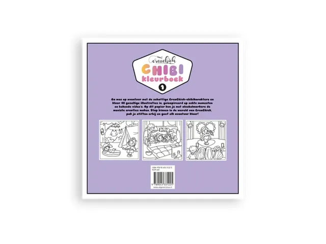 Kleurboek 1 CreaChick Chibi 40 kleurplaten