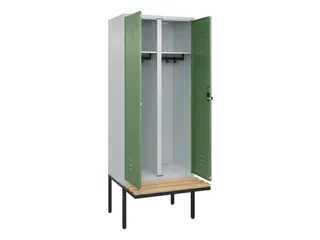locker voor scheiding van kleding,HxBxD 2120x800x815mm,2vak - 2
