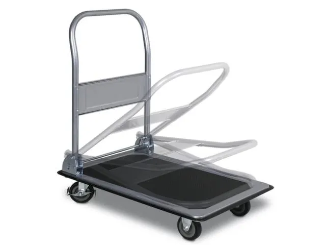 Platformwagen Vouwbaar 150kg 735x475mm Massief Rubberen Banden