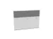 cache de banque d'accueil,p. table de bureau,Bl-blanc,BN8078-gris