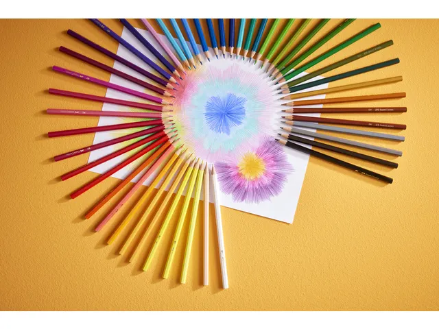 Kleurpotlood Faber-Castell Castle zeskantig metalen etui 48 stuks met