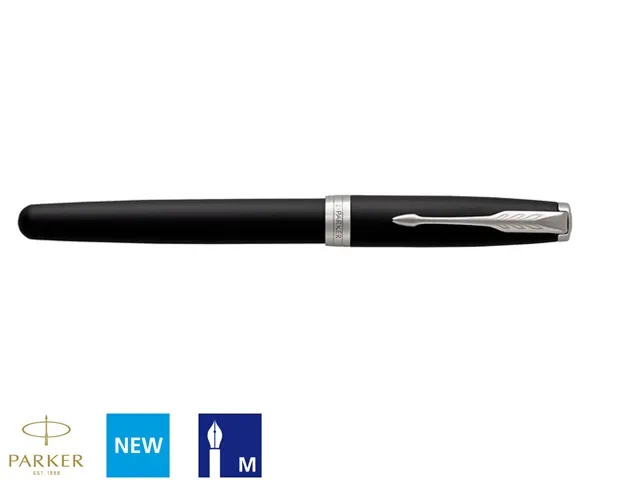 Vulpen Parker Sonnet Matte Black lacquer CT medium