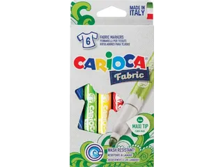 Carcioca Textielstift Fabric, Doos à 6 Stuks Assorti - 2