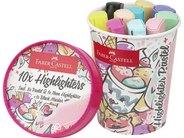 Marqueurs Faber-Castell 46 gobelet 10 pièces pastel