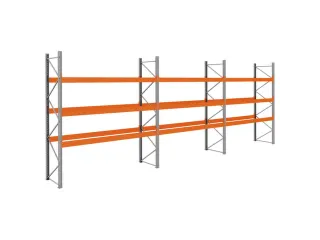 palletstelling,basis+2xaanbouw,HxBxD 3990x11200x1100mm,vakl. 3400kg - 1