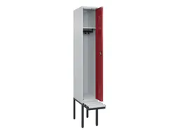 locker met bank,HxBxD 2120x300x815mm,1vak,vak B 300mm,cilinderslot