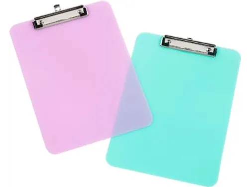 Klemplaat Pastel A4 Polystyreen assorti Paars of groen