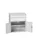 ladekast HxBxD 900x800x550mm 2laden 2deuren RAL7035 front RAL7035