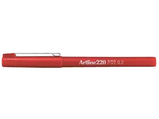 Fineliner Artline 220 rond super fijn rood - 1