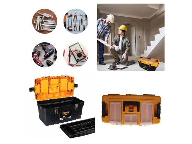 Boîte à outils à fermeture métallique 564x310x310mm