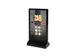 Verlichte Tafelstandaard T-Stand LED Dubbelzijdig DL 99x210mm Zwart