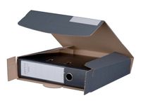 Smartbox Pro Leverarch ordners 320x288x50mm, Enkellaags, bruin