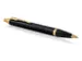 Balpen Parker IM Black Lacquer GT Medium Blauwe inkt
