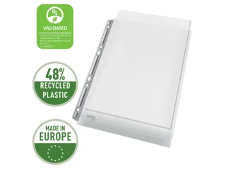 Showtas Leitz 4755 A4 4-gaats PVC 0.17mm glad met expansievouw - 8