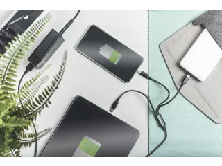 USB-oplaadkabel 1m 3-in-1 Kabel Nylon Gevlochten Zwart - 6