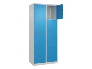 lockerkast,HxBxD 1850x800x500mm,2x4vakken,vak B 400mm,cil.-slot - 1
